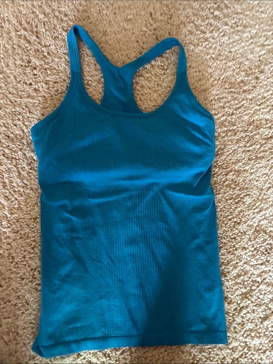 lululemon athletica Tops - lululemon athletica Ribbed Racerback Tank - Teal Blue